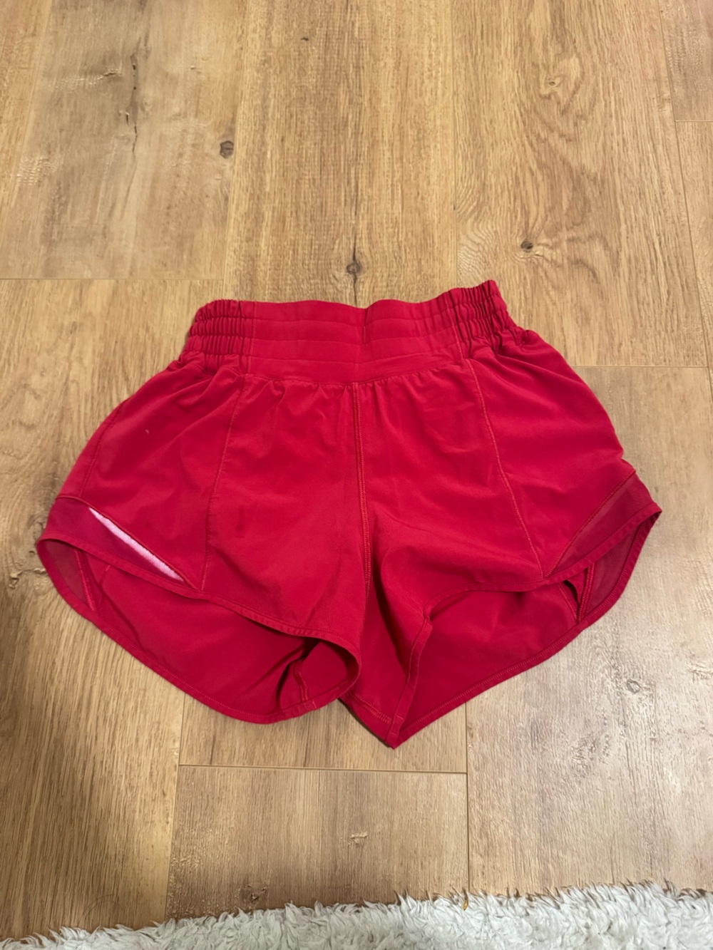 Lululemon hotty hots berry red High-Waist Athletic Shorts